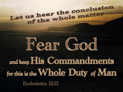 Ecclesiastes 12-13 Fear God And Keep His Commandments beige